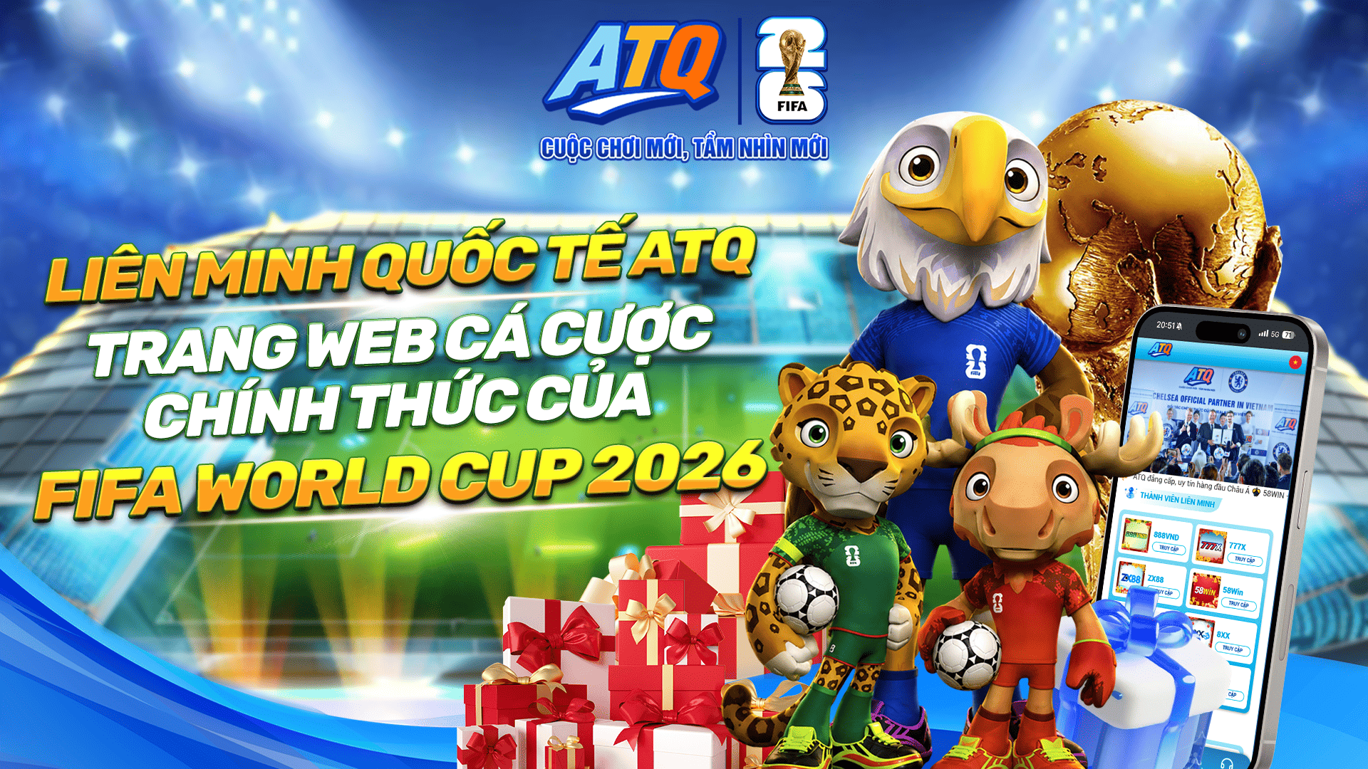 LIÊN MINH QUỐC TẾ ATQ, TRANG WEB CÁ CƯỢC CHÍNH THỨC WORLD CUP 2026